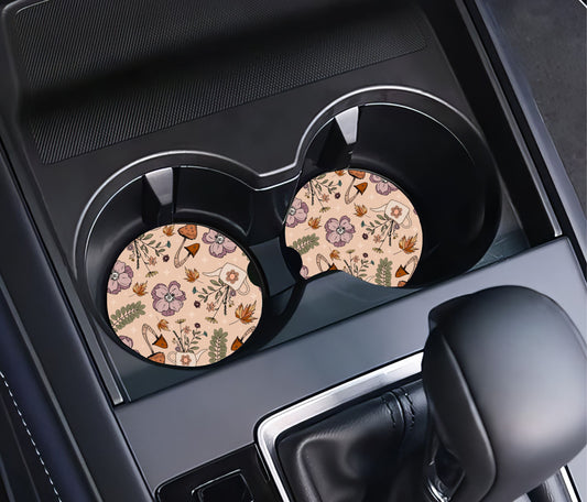 Mushroom Car Coasters